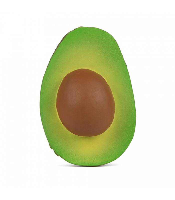 Teether avocado in natural rubber