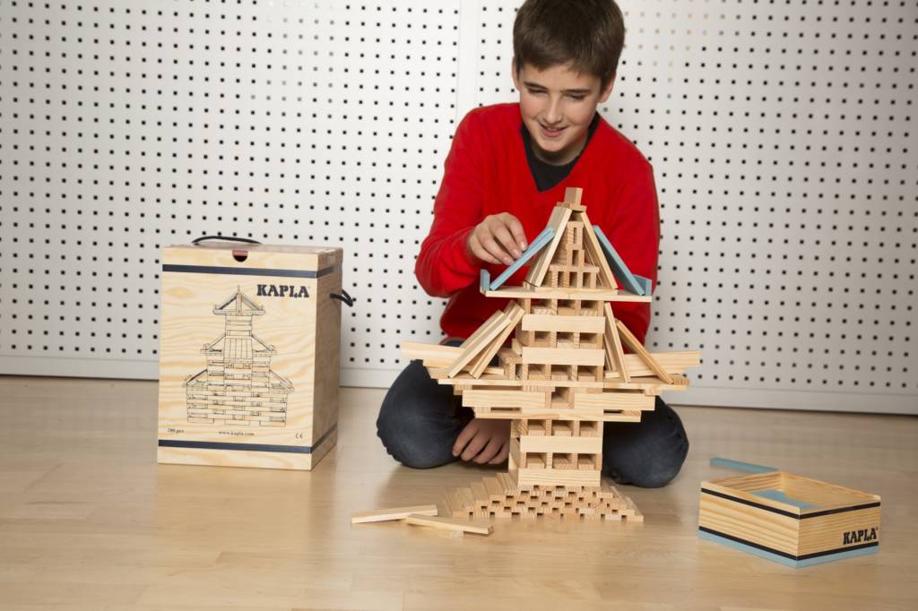 Building blocks Kapla in wooden box (280pcs.)