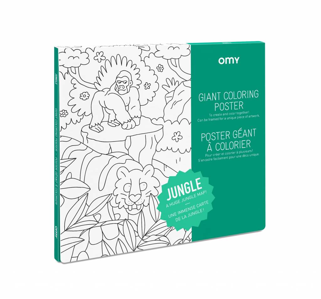 OMY Giant Coloring Poster - A wild adventure