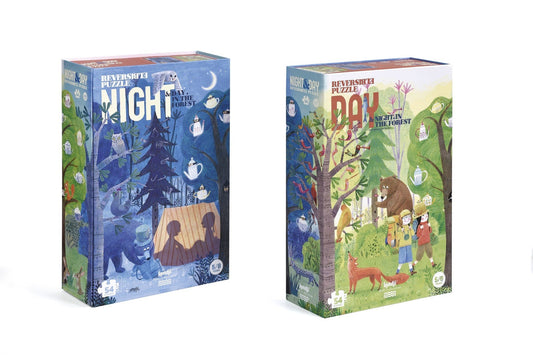 Day and night in the forest puzzle