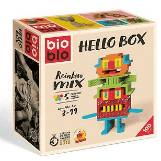 Hello Box rainbow 100 blocs de construction