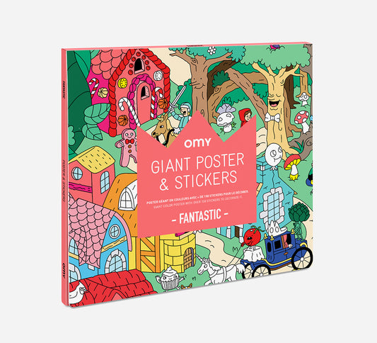 OMY Kleurposter Fantastic met stickers