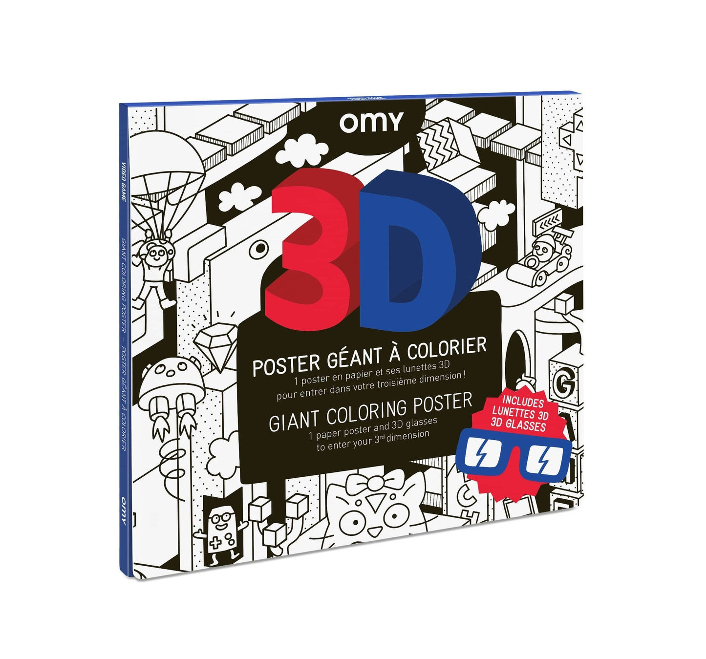 Giant coloring poster 3D Video game