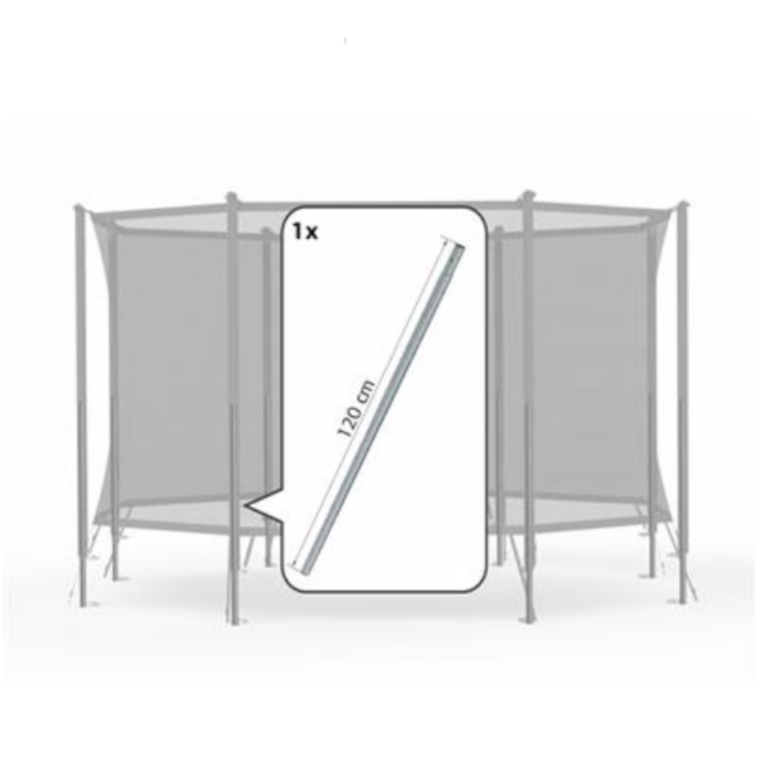 Berg Safety net Comfort onderpaal + veerclip (120cm)