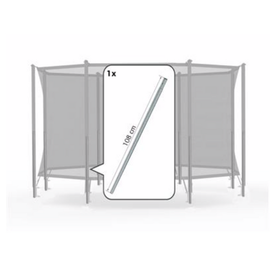 Berg Safety net Comfort - onderpaal + veerclip (108cm)