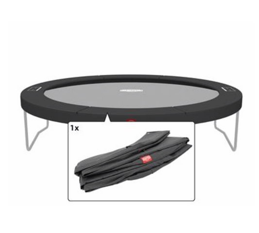 BERG Trampoline Champion Regular 430 - beschermrand grijs