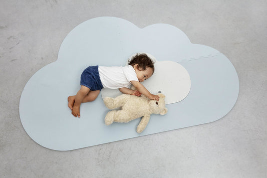 Playmat head in the cloud dusty blue small