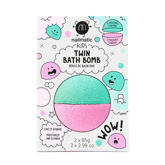 Bath bomb duo pink/green