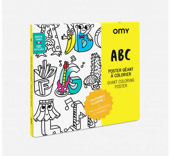 Colouring poster ABC