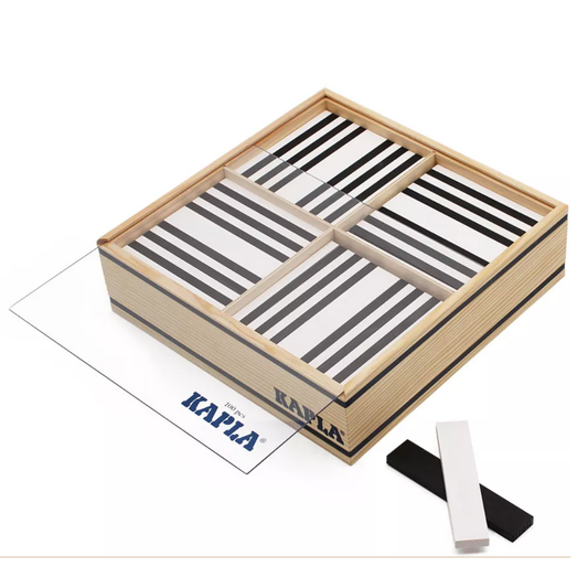Kapla Black and white case 100 planks